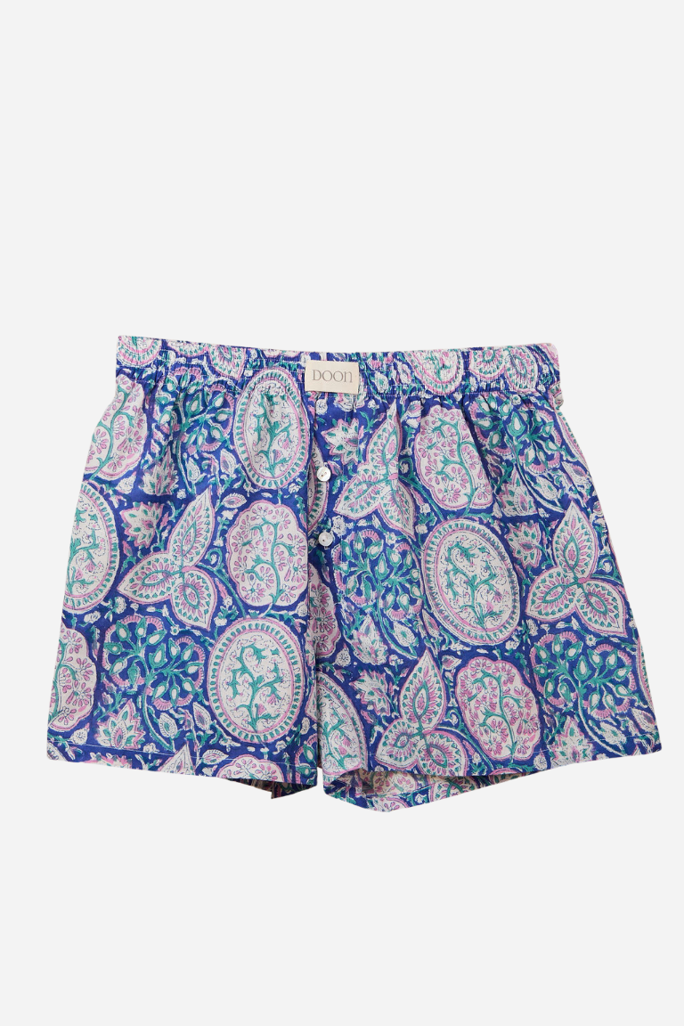 Boxer Shorts - Blue, Pink and White