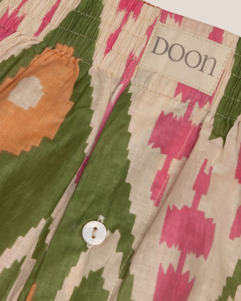 BOXERS - GREEN IKAT,Boxer Shorts,