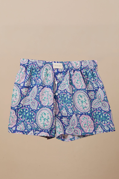 Boxer Shorts - Blue, Pink and White