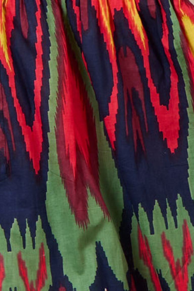 Ikat Boxer Shorts - Navy Multi