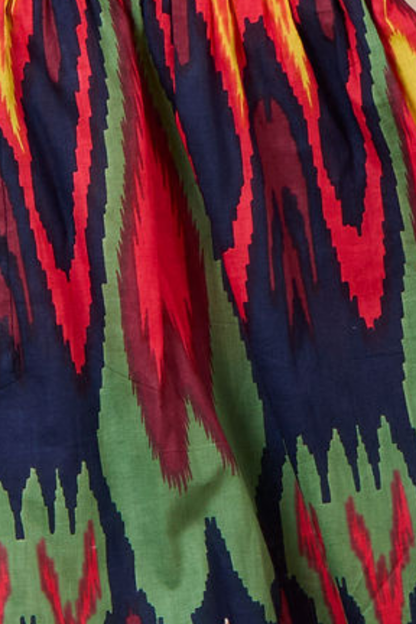 Ikat Boxer Shorts - Navy Multi