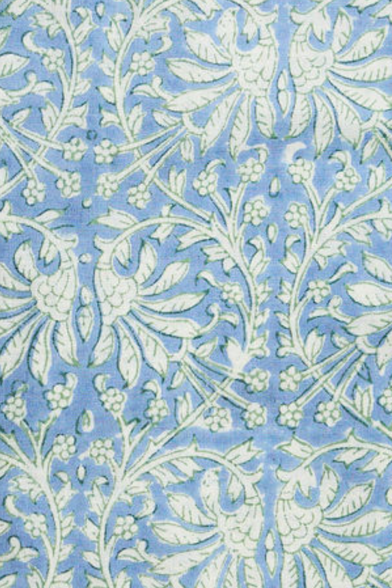 Classic Shirt Blue with White Swirls