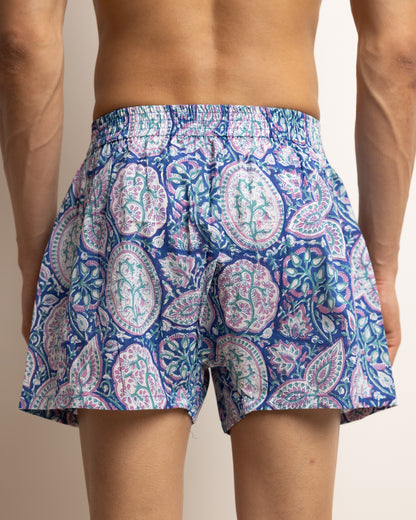 BOXERS - BLUE PAISLEY