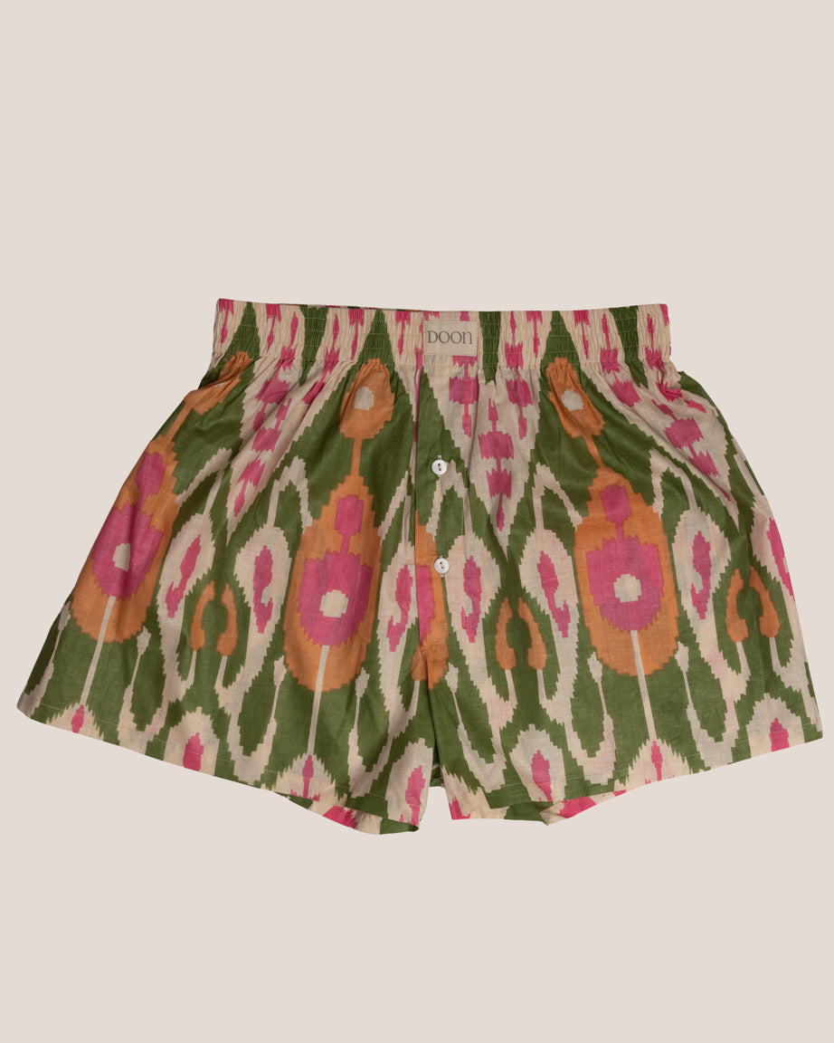 BOXERS - GREEN IKAT