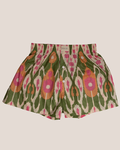 BOXERS - GREEN IKAT