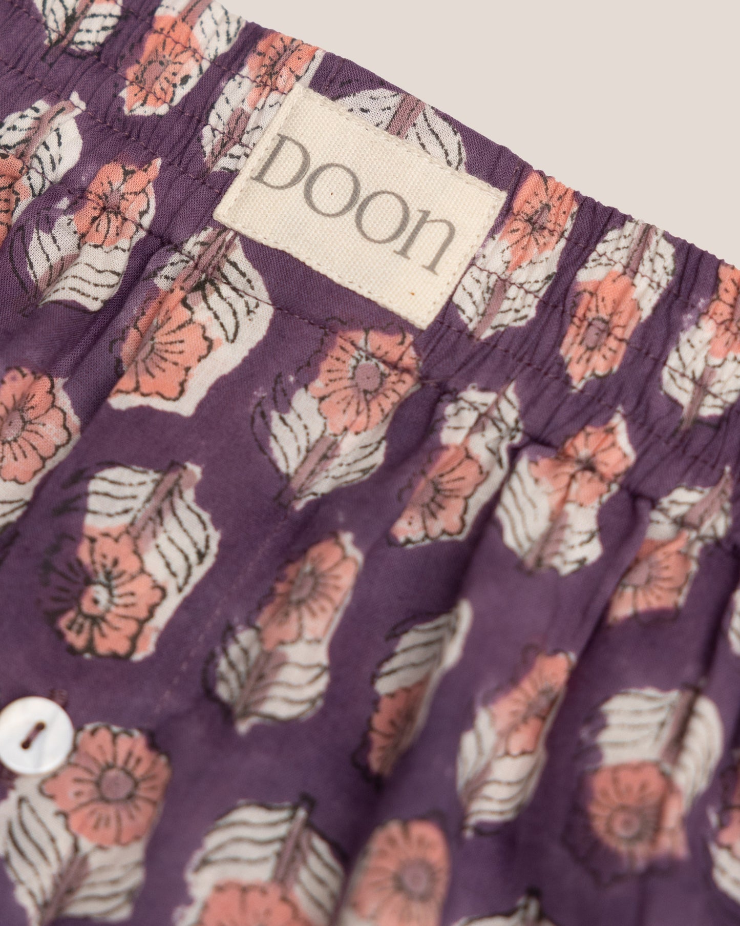 BOXERS - AUBERGINE FLOWERS