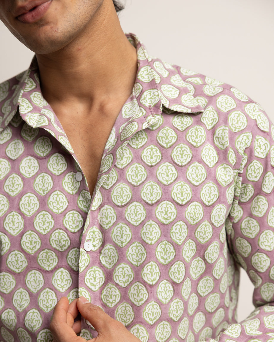 CLASSIC SHIRT — LAVENDER & APPLE