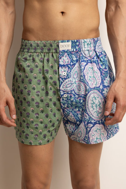JUGAAD BOXERS — BLOCK PRINT QUARTERS