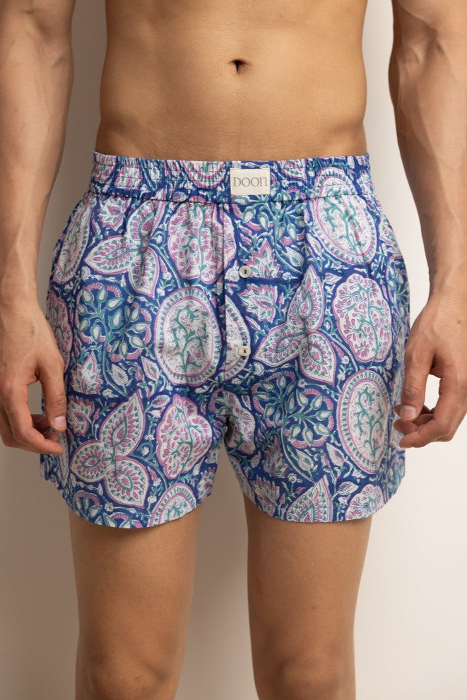 BOXERS - BLUE PAISLEY