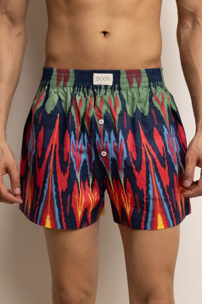 BOXERS - NAVY IKAT