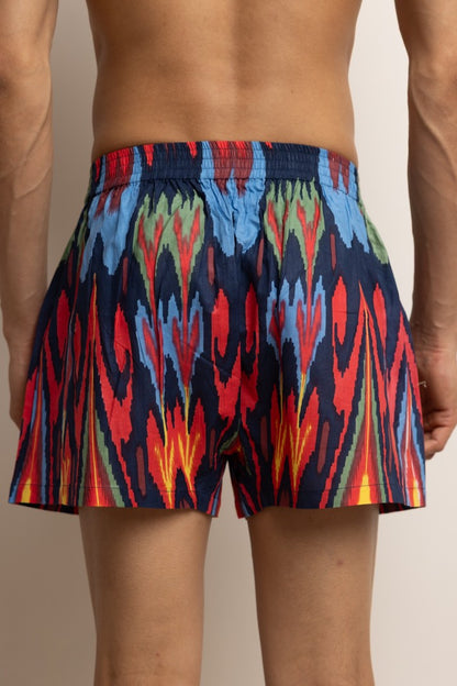 BOXERS - NAVY IKAT
