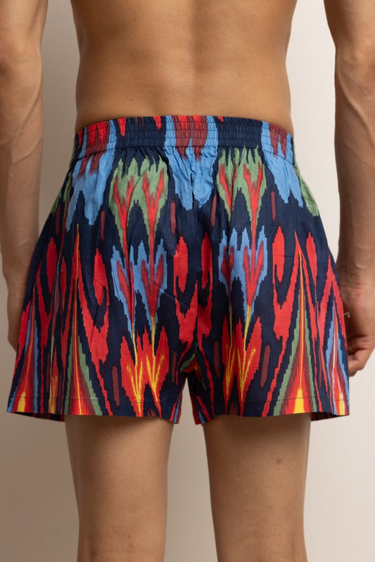 BOXERS - NAVY IKAT