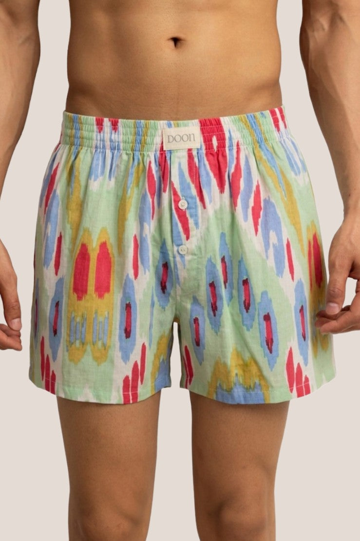BOXERS - MINT IKAT