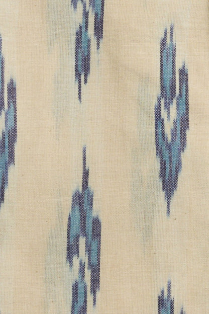 CLASSIC SHIRT - CREAM WITH BLUE IKAT,Shirt,