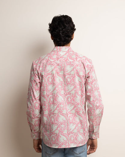 CLASSIC SHIRT - ROSE & FOREST CHINTZ,Shirt,