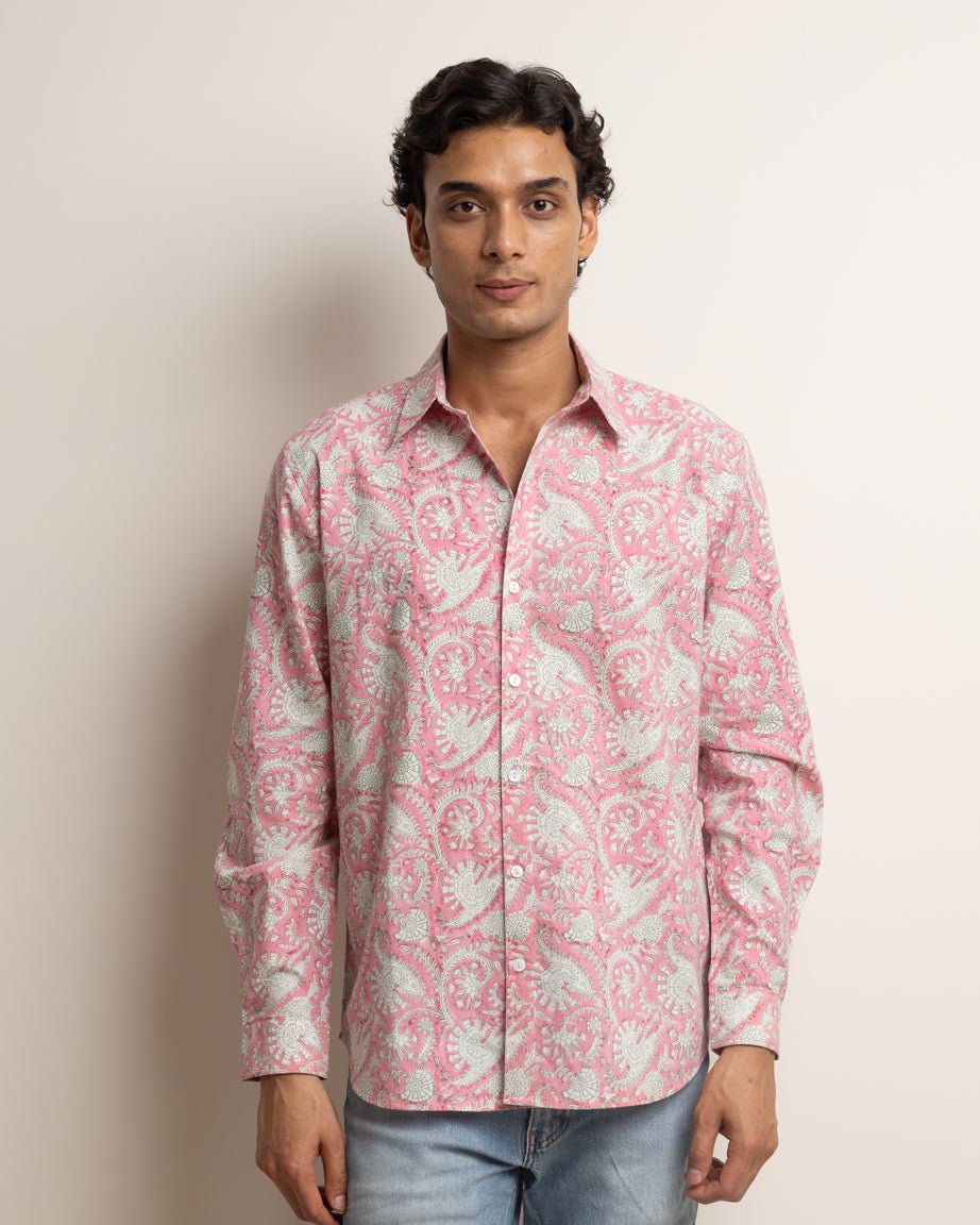 CLASSIC SHIRT - ROSE & FOREST CHINTZ,Shirt,