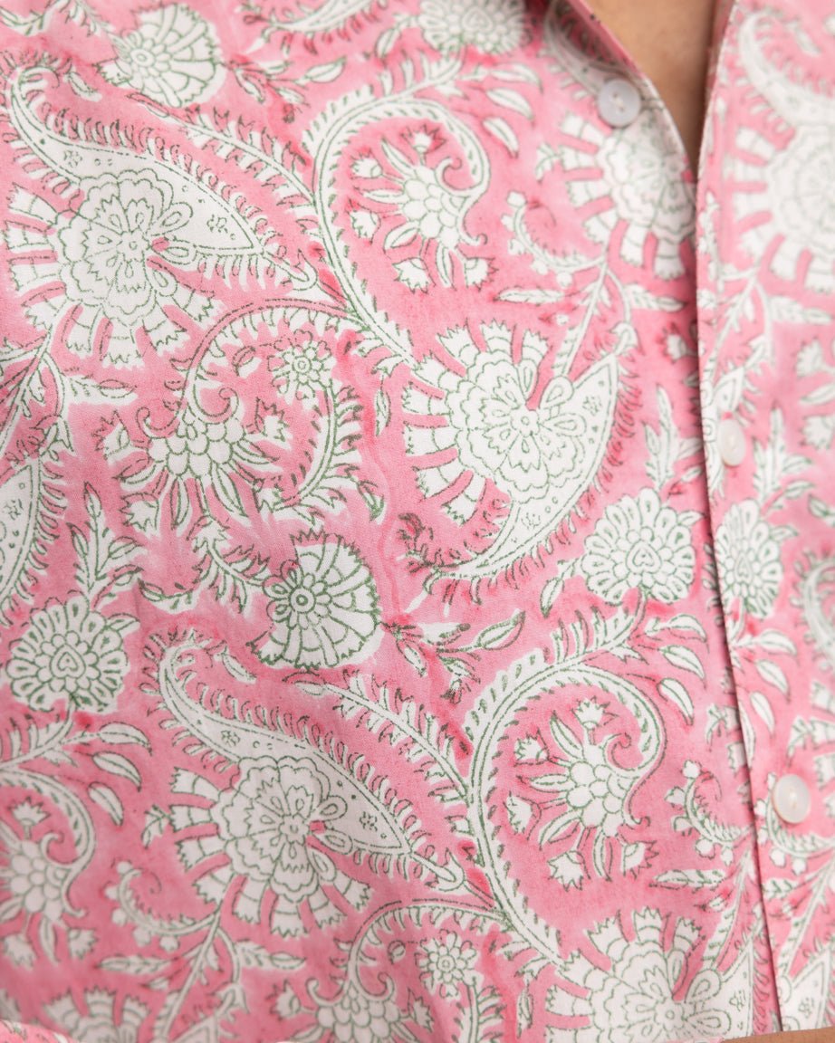 CLASSIC SHIRT - ROSE & FOREST CHINTZ,Shirt,