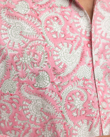 CLASSIC SHIRT - ROSE & FOREST CHINTZ,Shirt,