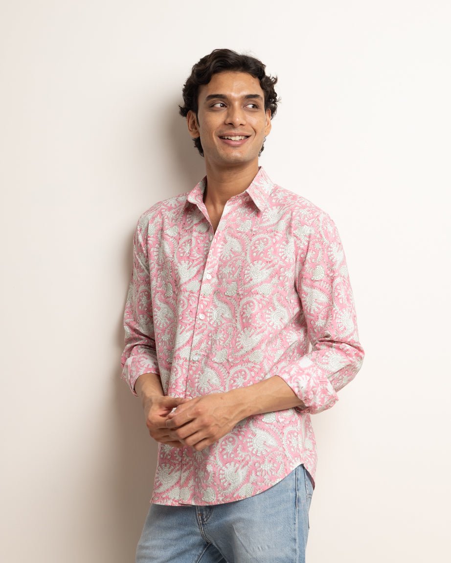 CLASSIC SHIRT - ROSE & FOREST CHINTZ,Shirt,
